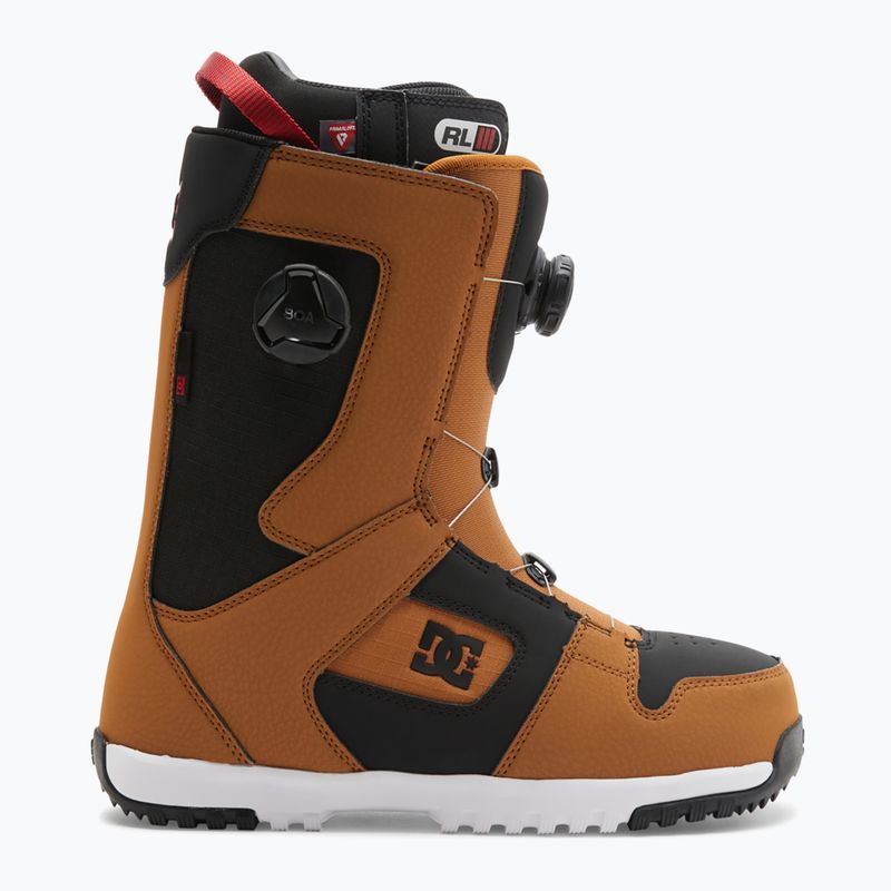 Scarponi da snowboard DC Phase Boa Pro da uomo, color grano/nero 7