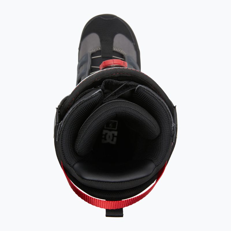 Scarponi da snowboard da uomo DC Phantom nero/grigio/rosso 4