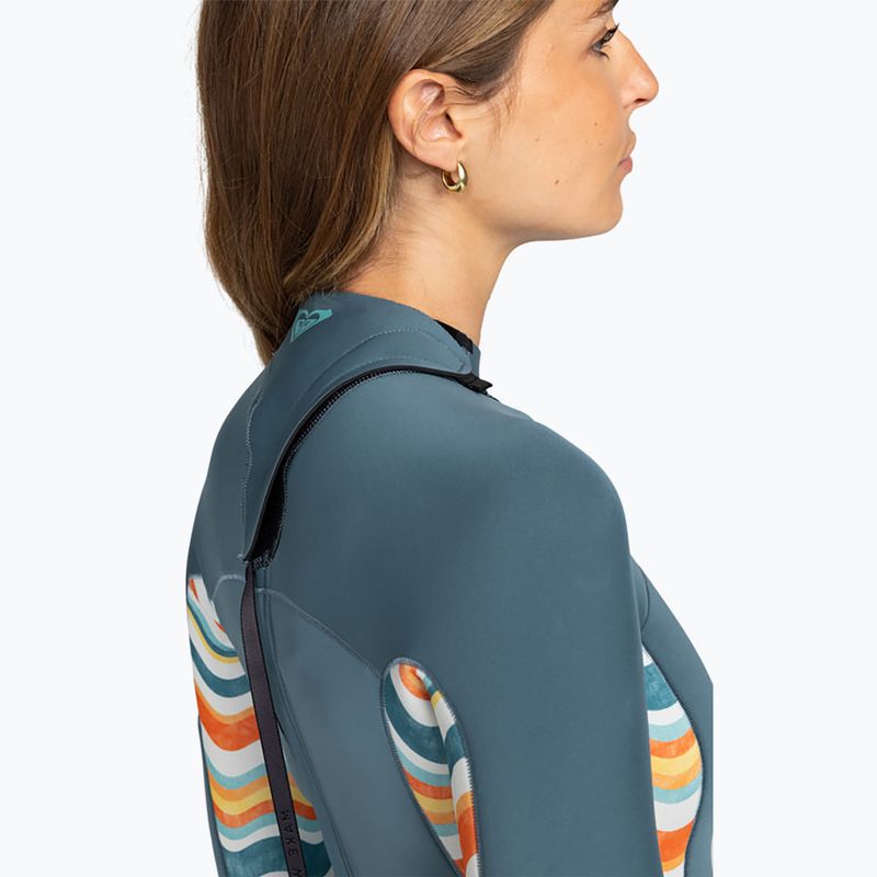 ROXY Donna Swim Foam 2.0 Swell Series Back Zip starglazer 5