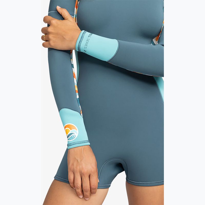 ROXY Donna Swim Foam 2.0 Swell Series Back Zip starglazer 6