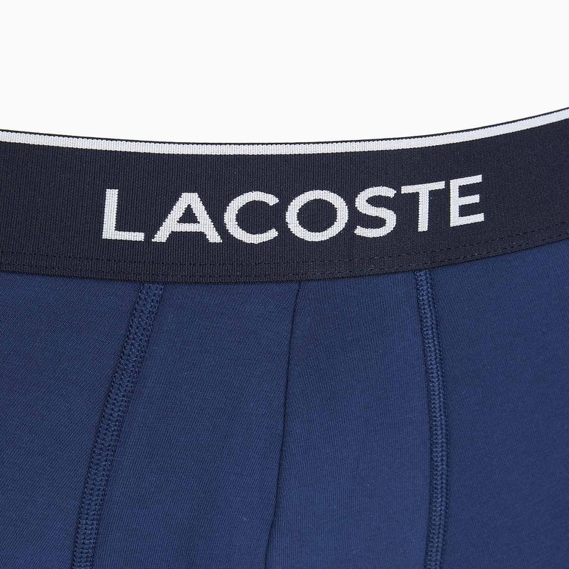 Lacoste boxer 5H3389 W64 3 paia blu navy/rosso metilene 4