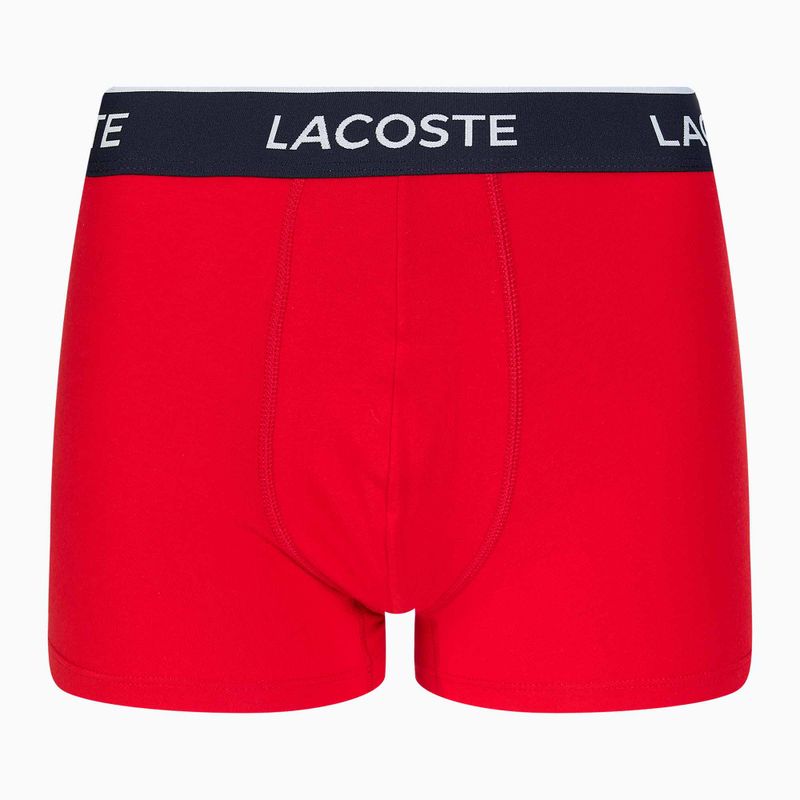 Lacoste boxer 5H3389 W64 3 paia blu navy/rosso metilene 5