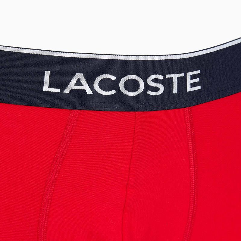 Lacoste boxer 5H3389 W64 3 paia blu navy/rosso metilene 7