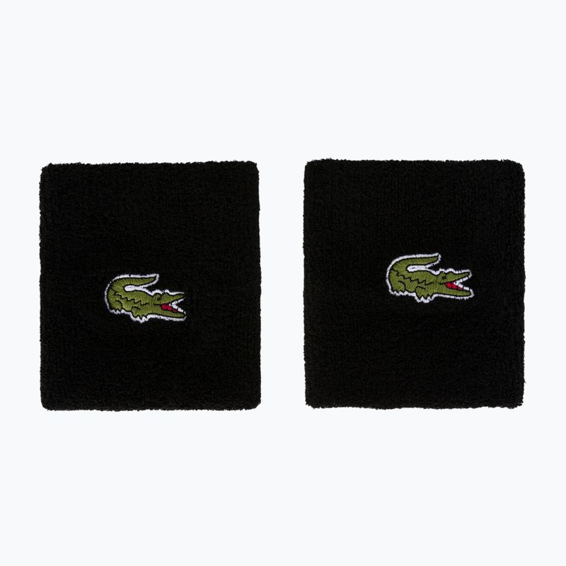Lacoste RL9272 2 pezzi fasce da polso nere. 2