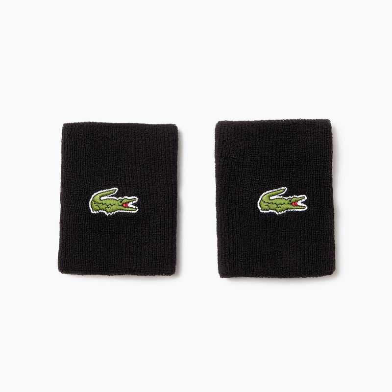 Lacoste RL9272 2 pezzi fasce da polso nere. 3