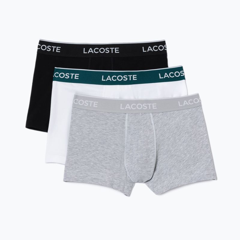Lacoste boxer 5H3389 NUA 3 paia nero/bianco/argento chine 11