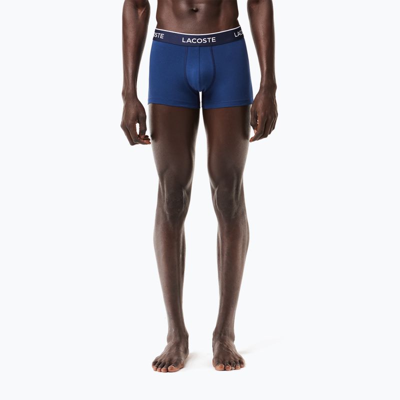 Lacoste boxer 5H3389 W64 3 paia blu navy/rosso metilene 12