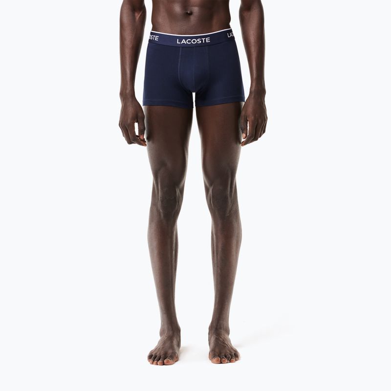 Lacoste boxer 5H3389 W64 3 paia blu navy/rosso metilene 14