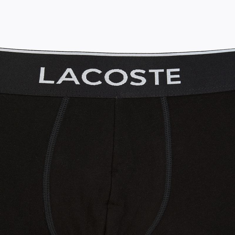 Lacoste boxer 5H3389 NUA 3 paia nero/bianco/argento chine 10