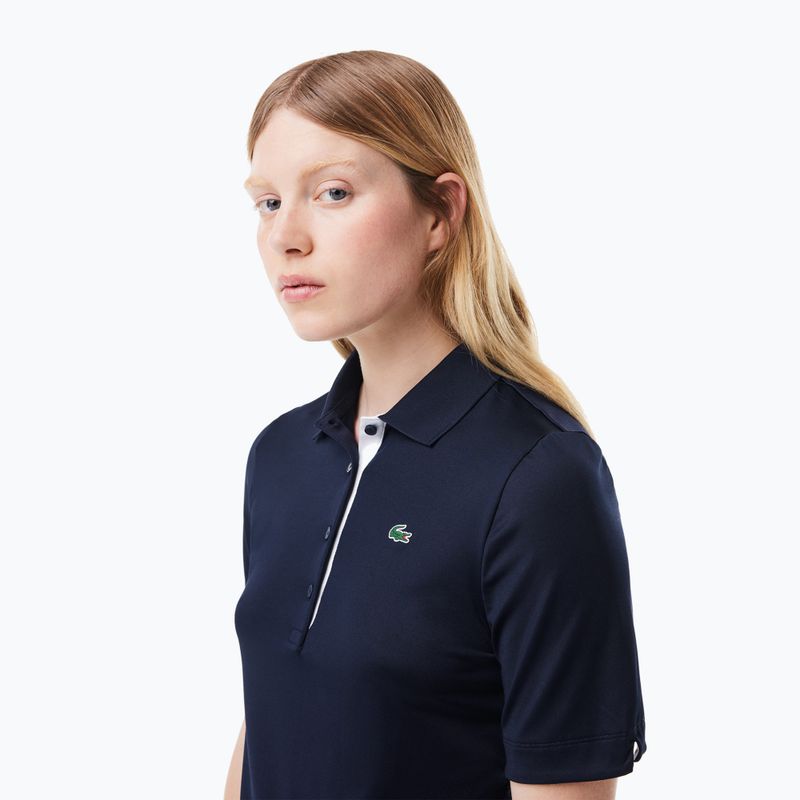 Polo Lacoste donna PF5179 blu navy/bianco 3