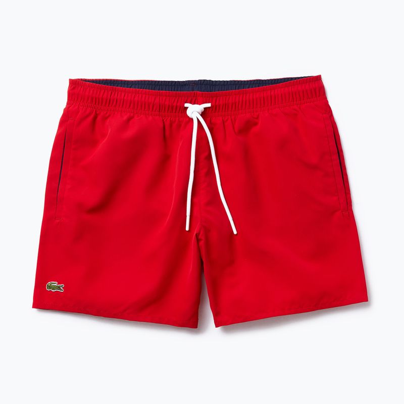 Pantaloncini da bagno Lacoste da uomo MH6270 rosso/blu scuro