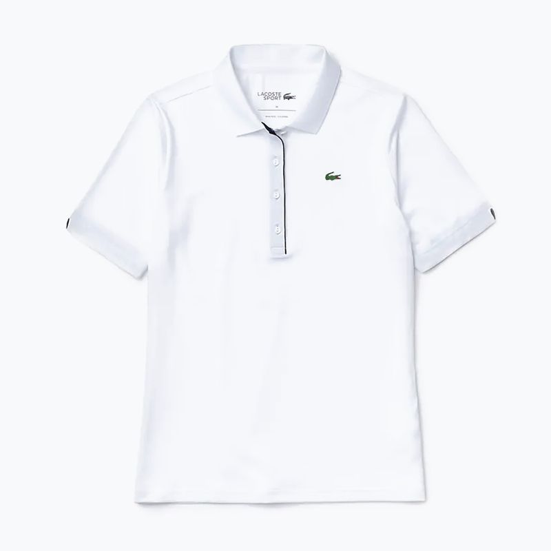 Polo Lacoste donna PF5179 bianco/blu scuro