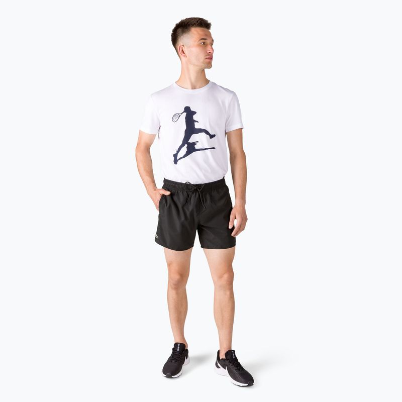 Pantaloncini da bagno Lacoste da uomo MH6270 nero/blu scuro 2