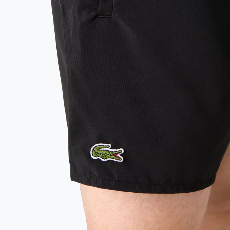 Pantaloncini da bagno Lacoste da uomo MH6270 nero/blu scuro 4