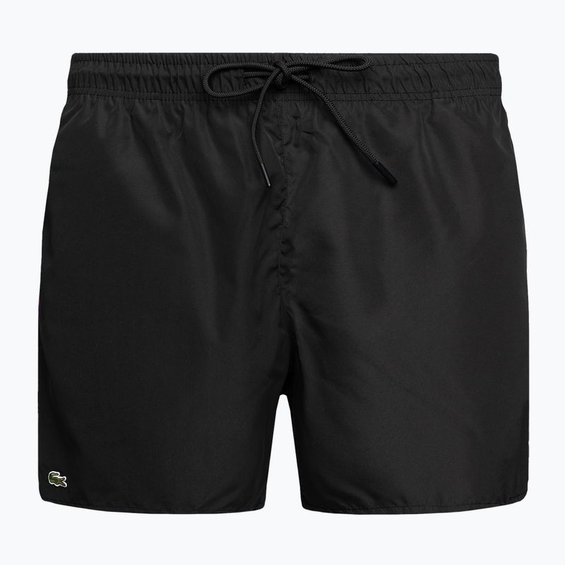 Pantaloncini da bagno Lacoste da uomo MH6270 nero/blu scuro 5