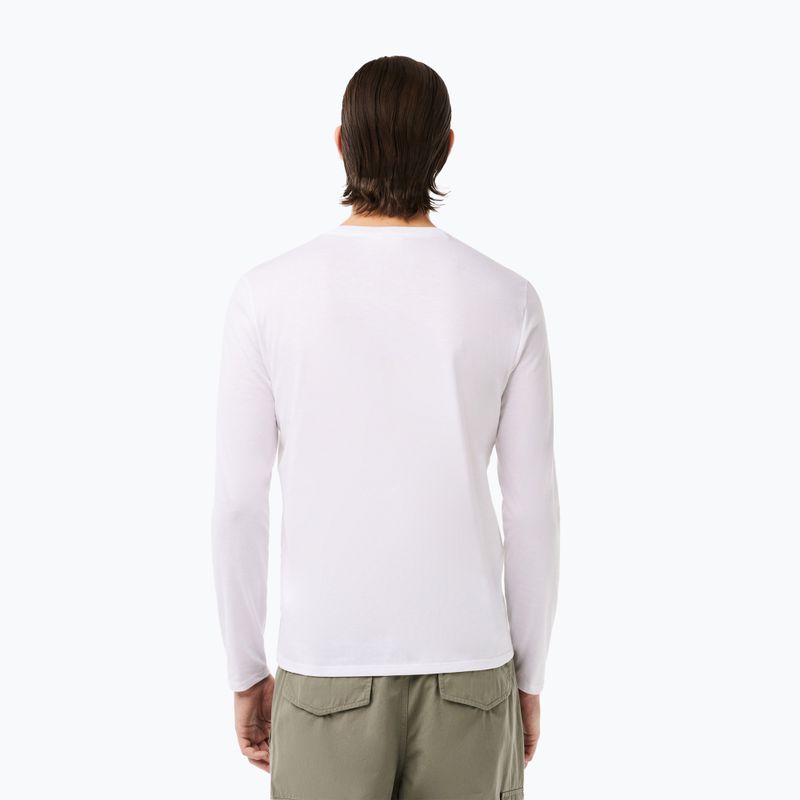 Lacoste uomo maniche lunghe TH6712 bianco 2