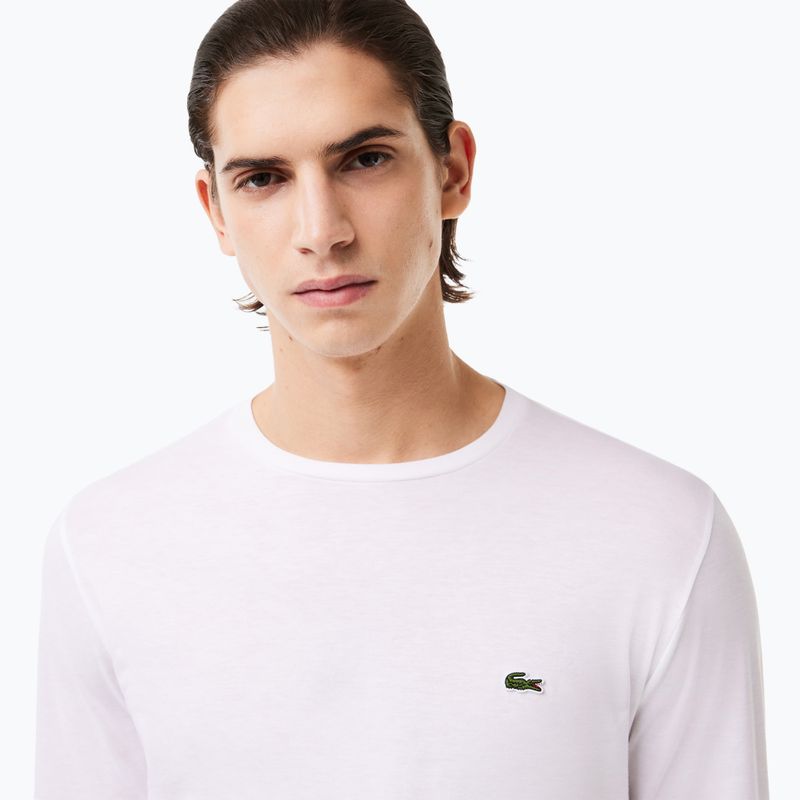 Lacoste uomo maniche lunghe TH6712 bianco 3