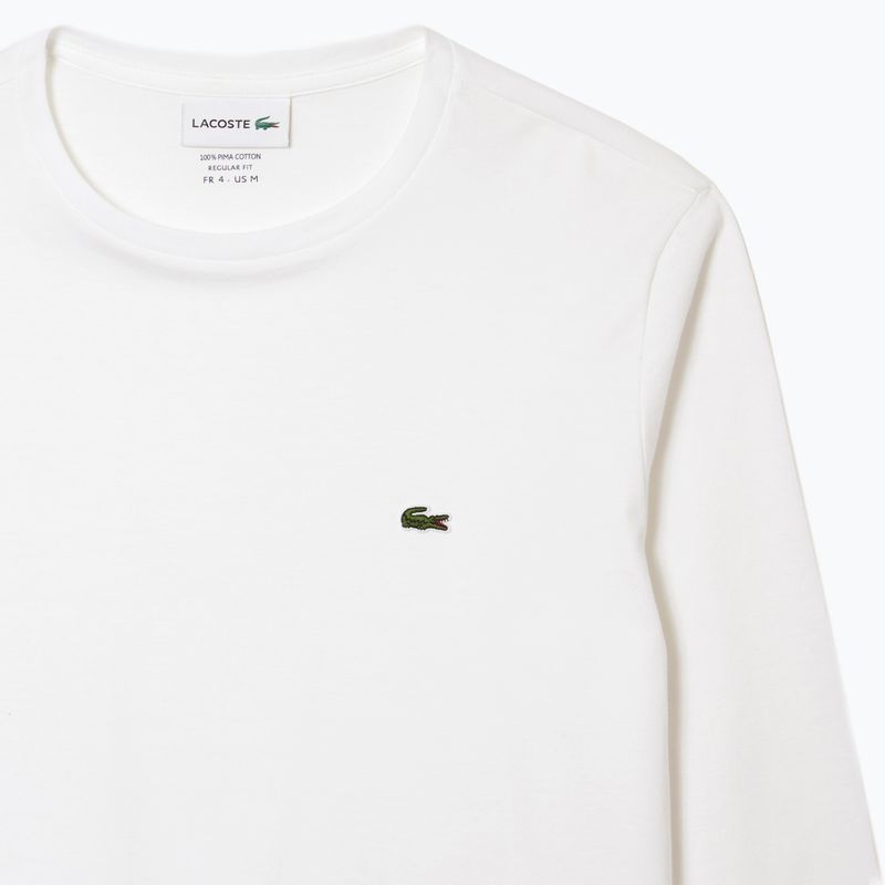 Lacoste uomo maniche lunghe TH6712 bianco 5