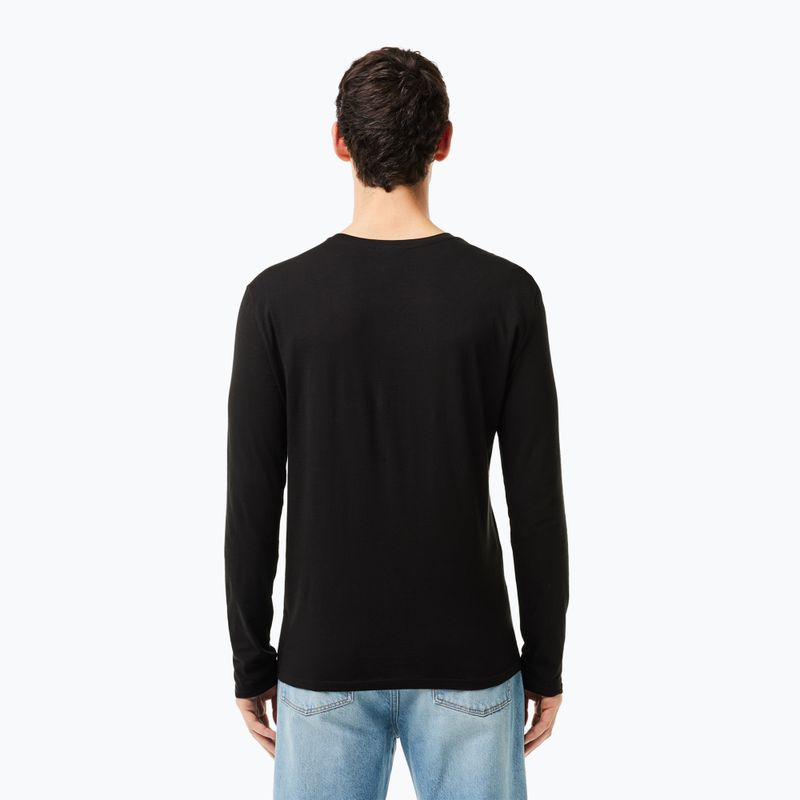 Lacoste uomo maniche lunghe TH6712 nero 2