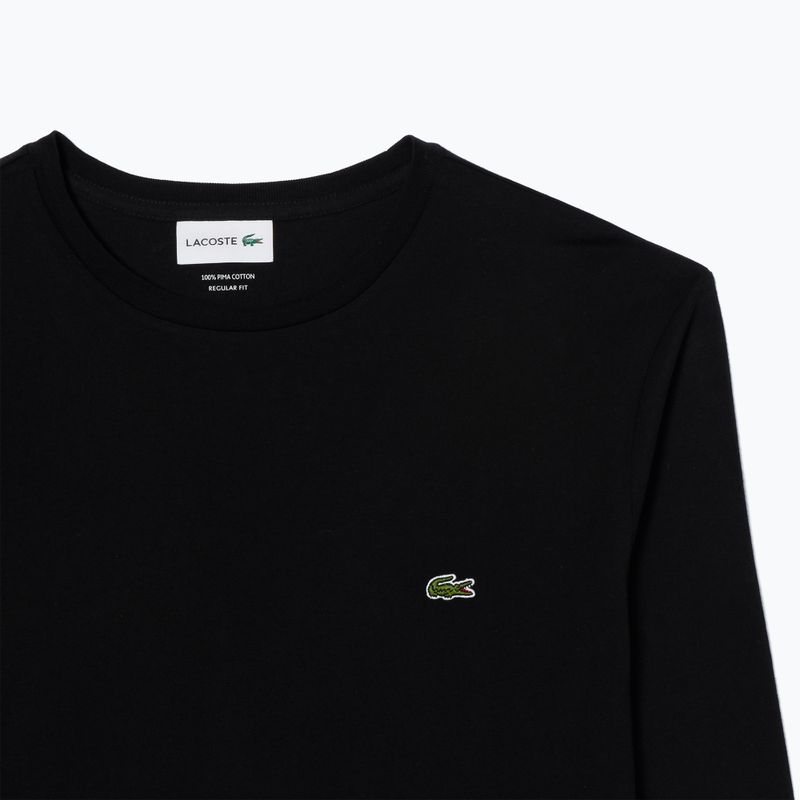 Lacoste uomo maniche lunghe TH6712 nero 4