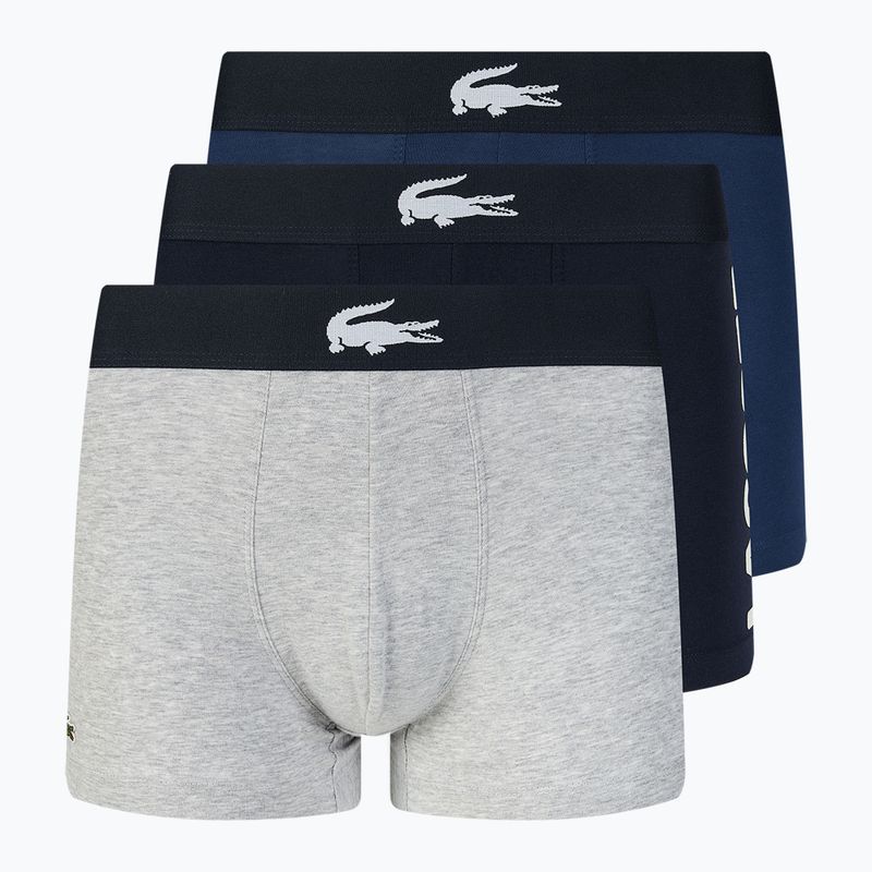 Lacoste boxer 5H1803 BCK 3 paia blu navy/bianco/argento Cina