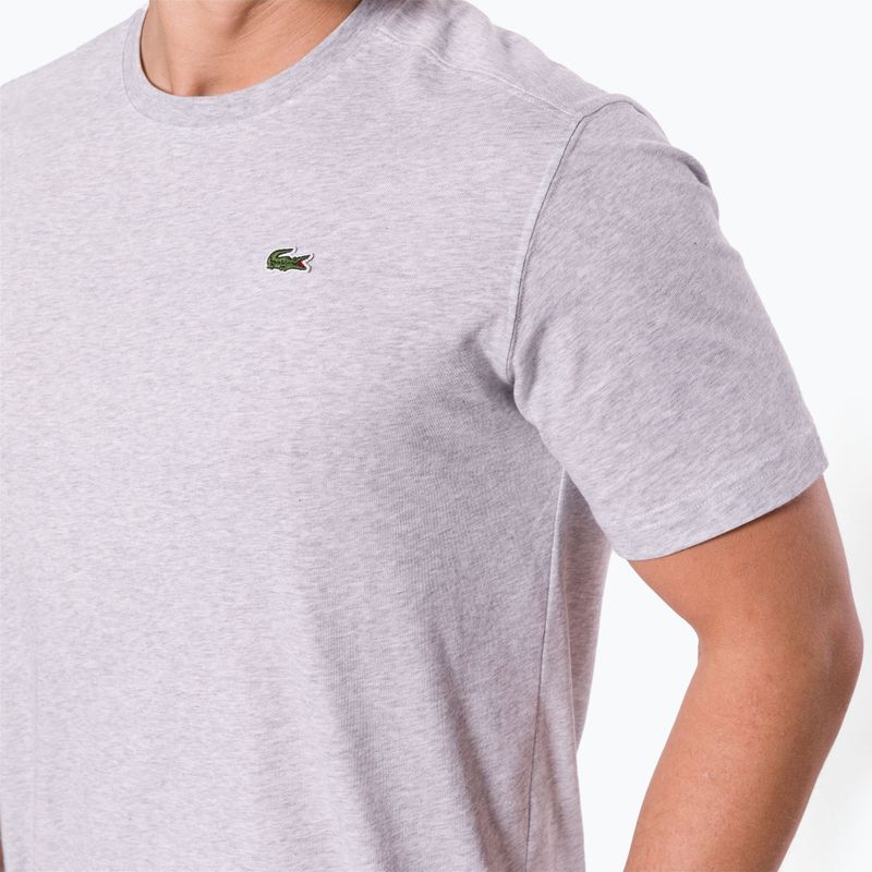Maglietta Lacoste uomo TH7618 argento chine 5