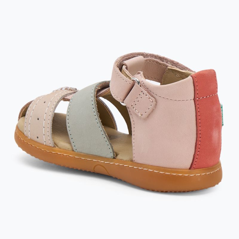 Sandali per bambini Kickers Kick Bazar rosa chiaro/multicolore 3