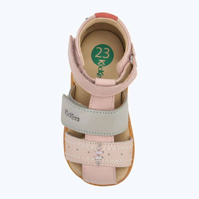 Sandali per bambini Kickers Kick Bazar rosa chiaro/multicolore 5