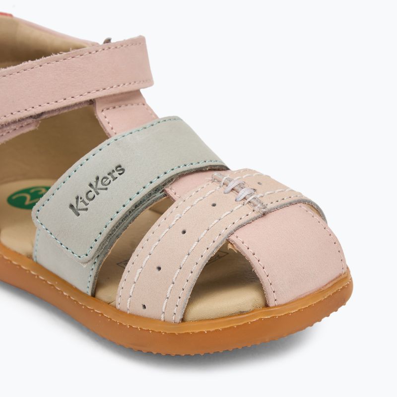 Sandali per bambini Kickers Kick Bazar rosa chiaro/multicolore 7