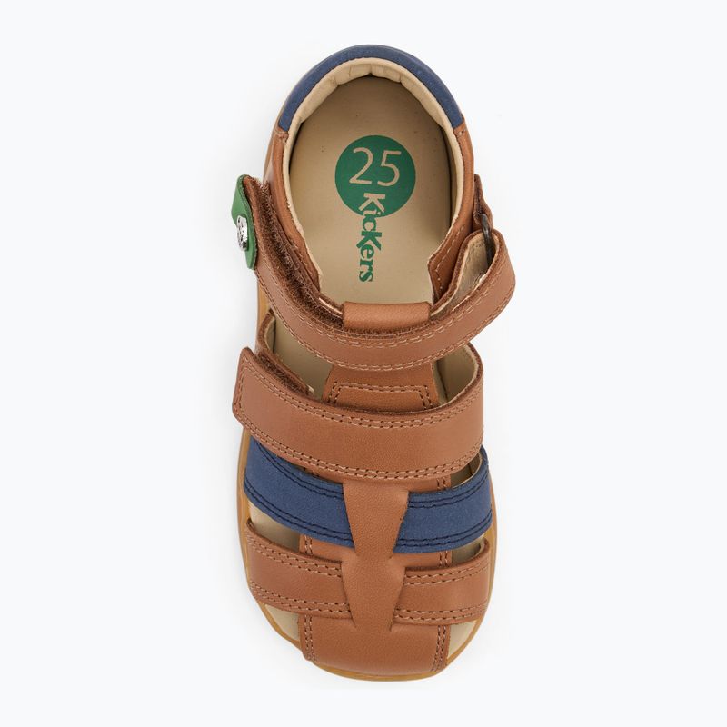 Sandali per bambini Kickers Kick Pod camel/navy 5