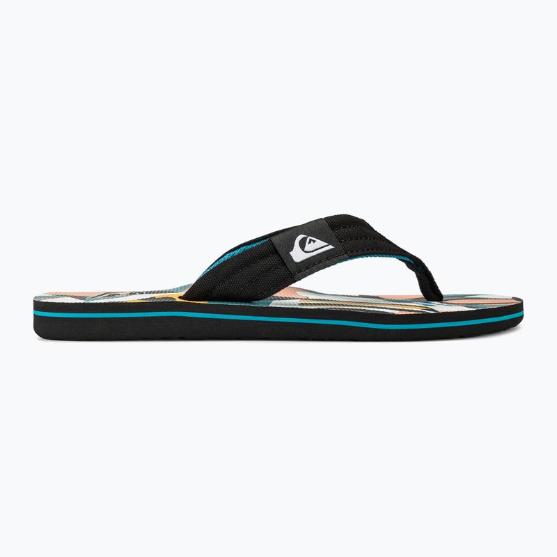 Quiksilver Molokai Layback II infradito uomo bianco / nero / blu 2