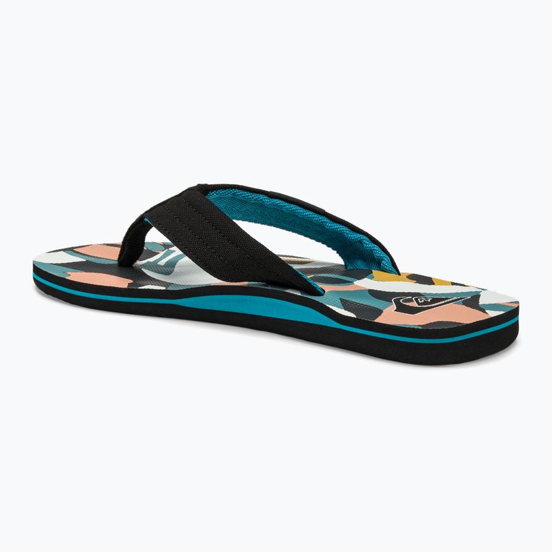 Quiksilver Molokai Layback II infradito uomo bianco / nero / blu 3