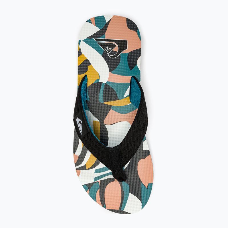 Quiksilver Molokai Layback II infradito uomo bianco / nero / blu 5