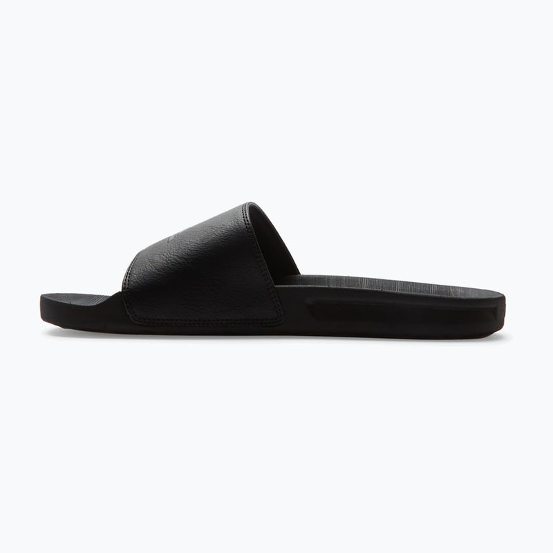 Quiksilver uomo Rivi Nubuck Slide Ciabatte nero 1 3