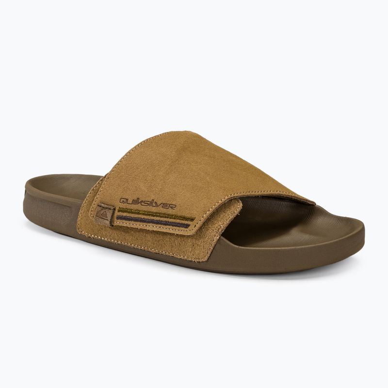 Quiksilver Rivi Suede Ciabatte da uomo tan 1