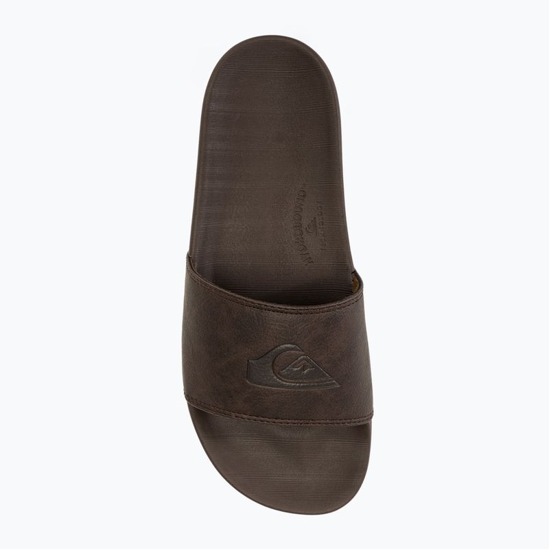 Quiksilver uomo Rivi Nubuck Slide marrone 1 Ciabatte 5