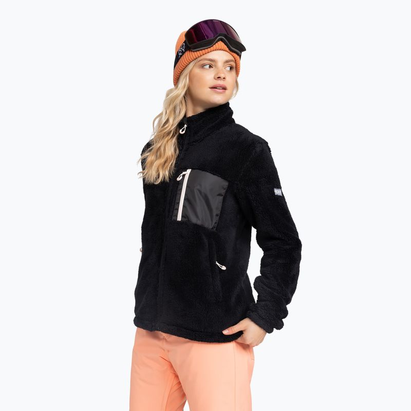 Felpa donna ROXY Alabama Full Zip Solid nero vero 4