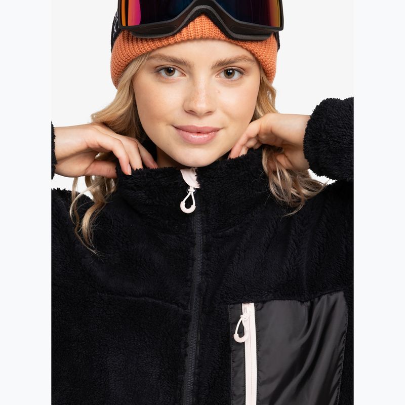 Felpa donna ROXY Alabama Full Zip Solid nero vero 5