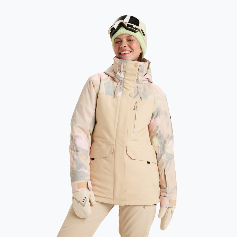 Giacca da snowboard da donna ROXY Dawnrae Parka pebble swirl