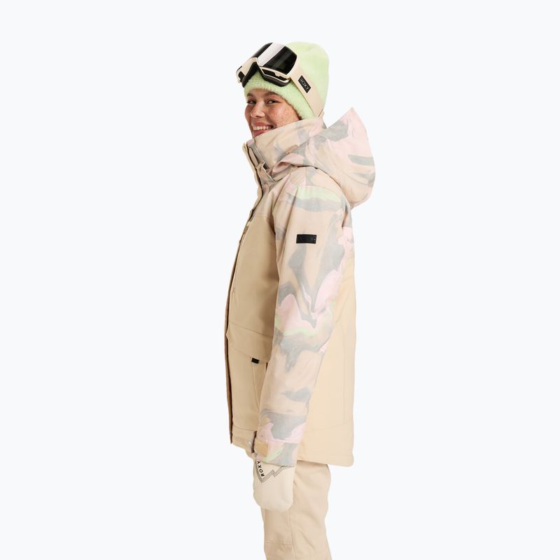 Giacca da snowboard da donna ROXY Dawnrae Parka pebble swirl 4