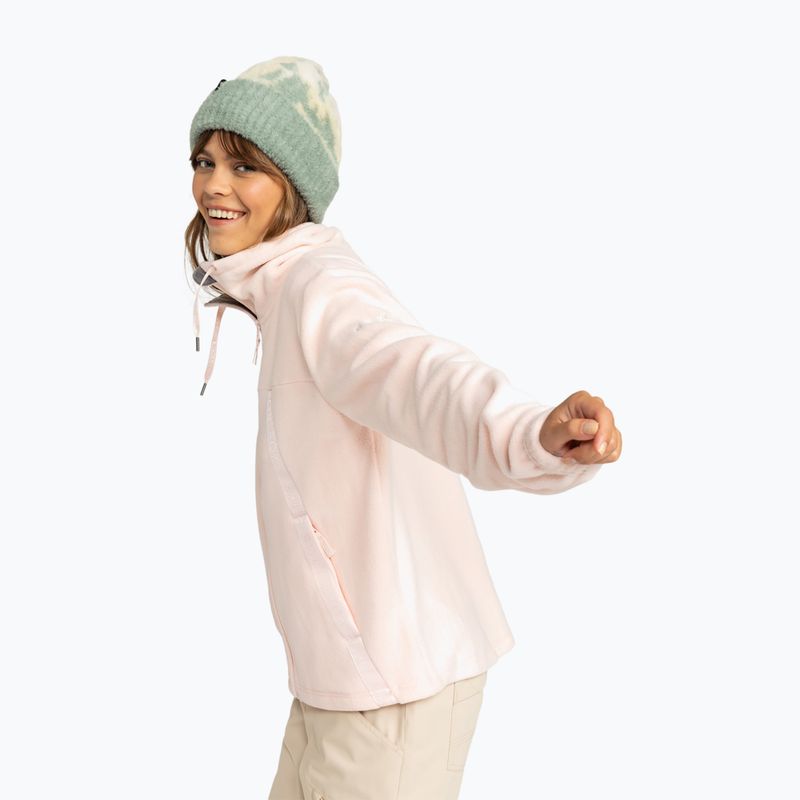 Felpa donna ROXY Fleeting Snow rosa sale 3