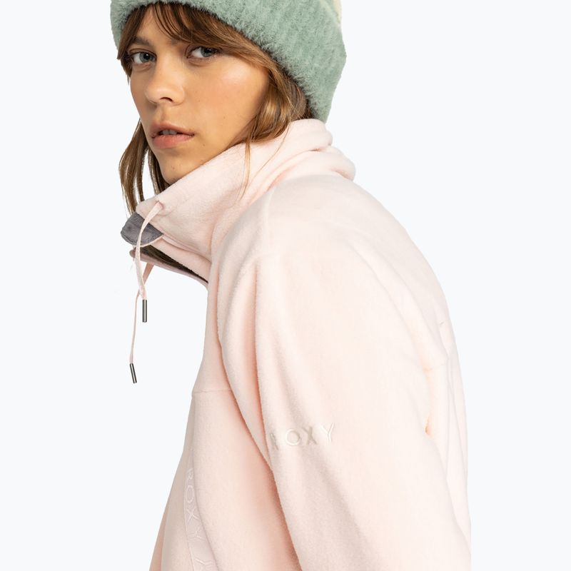 Felpa donna ROXY Fleeting Snow rosa sale 4