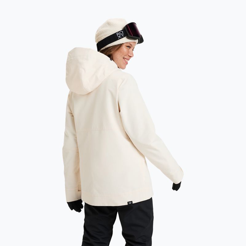 Giacca da snowboard donna ROXY Shelter crema di burro 3