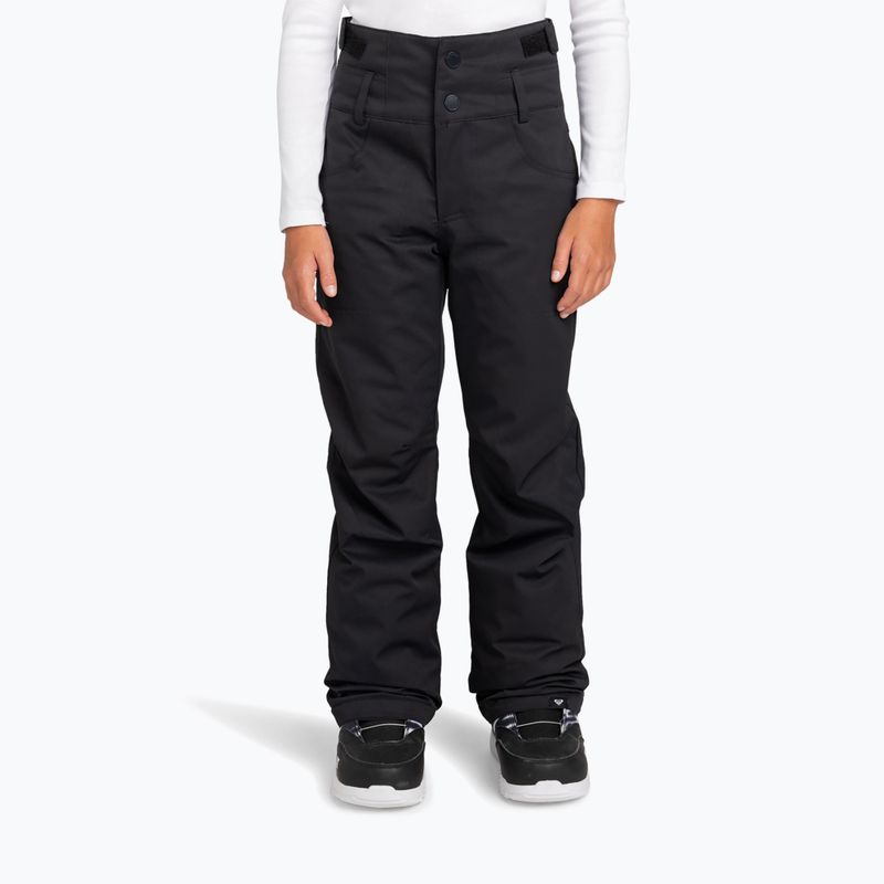 Pantaloni da snowboard per bambini ROXY Diversion Girl nero vero