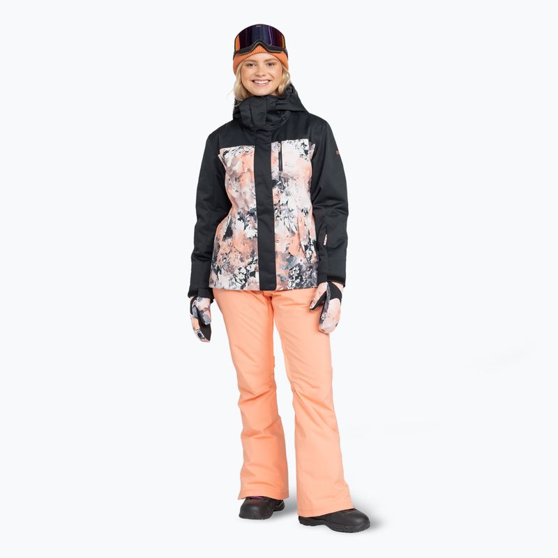 Giacca da snowboard da donna ROXY Roxy Jetty Block rosa pesca immagine da sogno 2