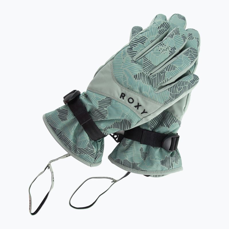 Guanti da snowboard da donna ROXY Roxy Jetty quaderno di schizzi a forma di ninfea 6