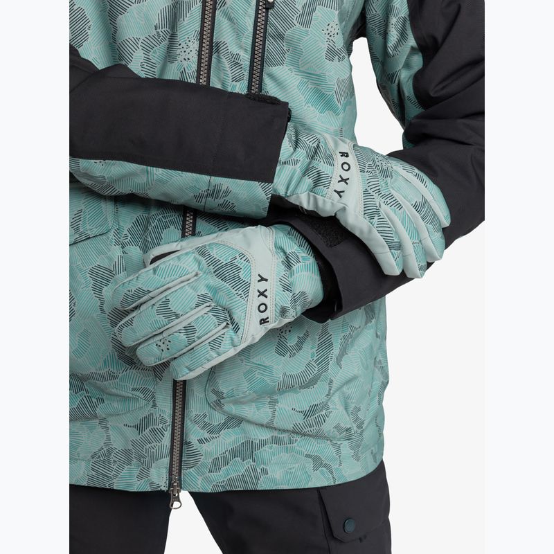 Guanti da snowboard da donna ROXY Roxy Jetty quaderno di schizzi a forma di ninfea 10