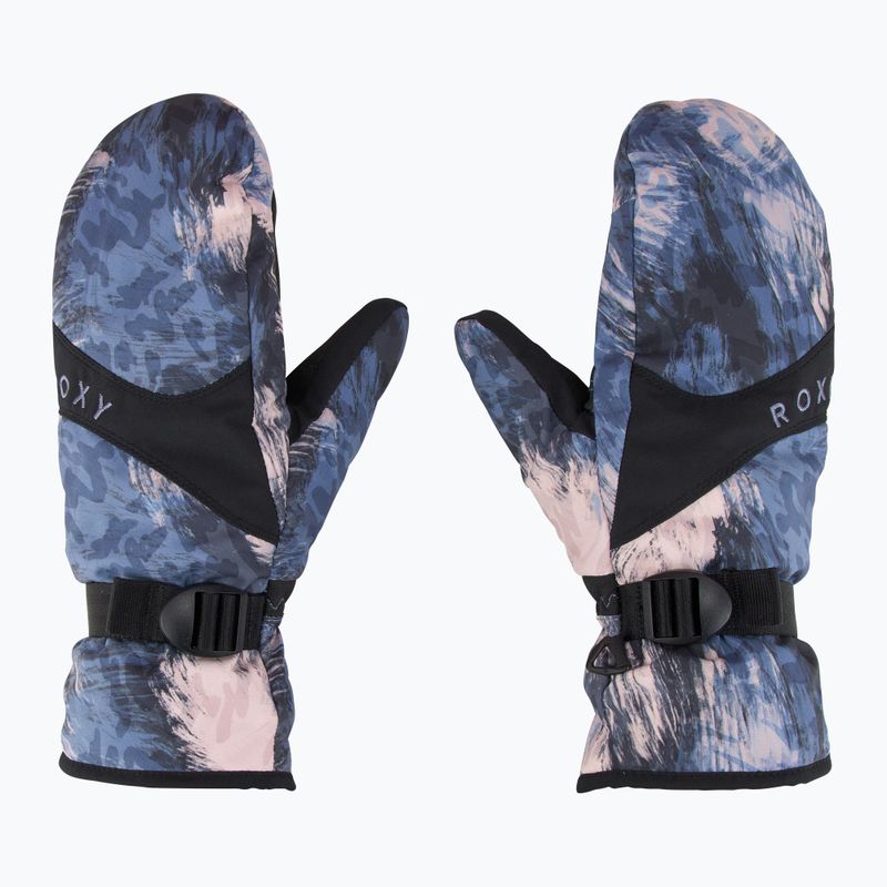 Guanti da snowboard da donna ROXY Jetty Mitt vento selvaggio darknight 2