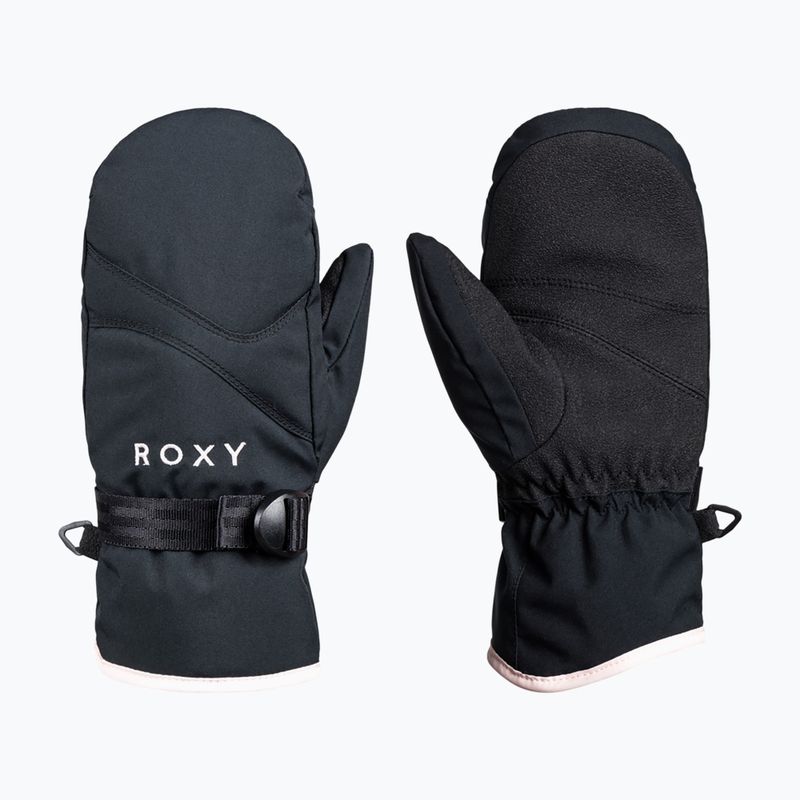 Guanti da snowboard per bambini ROXY Roxy Jetty Girl Solid Mitt nero vero