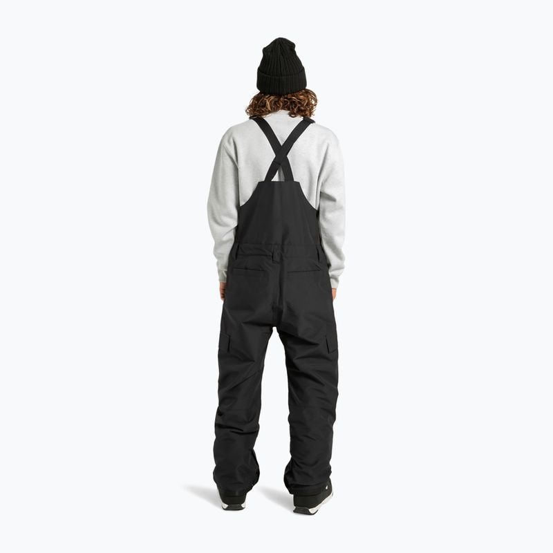 Pantaloni da snowboard da uomo DC Docile Bib nero 2